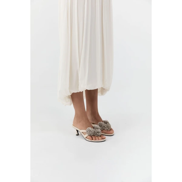 St. Agni Urchin Heel 50 in Parchment, view 2