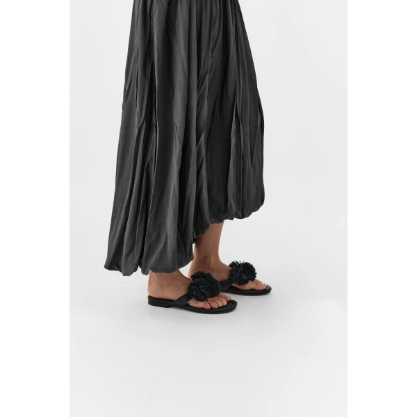 St. Agni Urchin Slide in Black, view 2