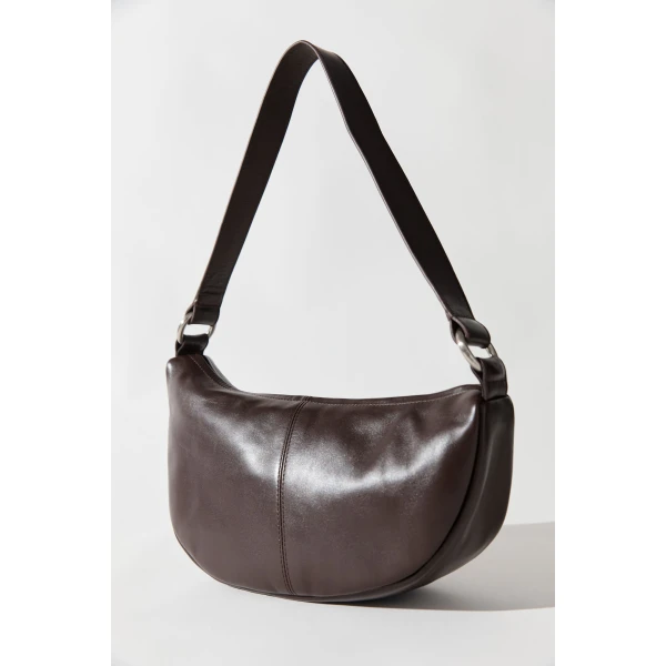 St. Agni Utility Crescent Bag in Coffee, view 4