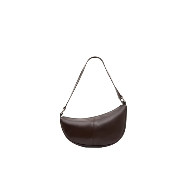 Utility Crescent Bag in Coffee