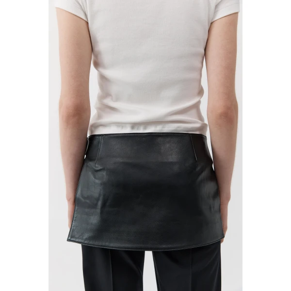 St. Agni Utility Skirt Belt in Black, view 6