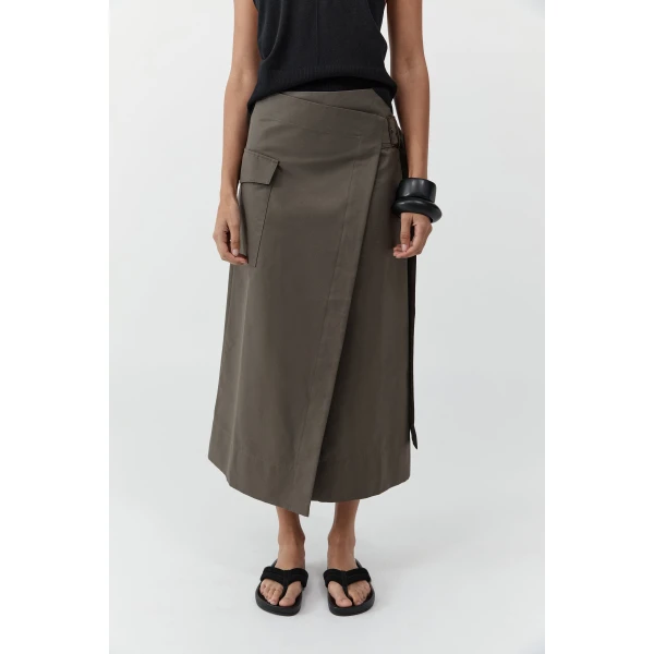 St. Agni Utility Wrap Skirt in Kalamata, view 3