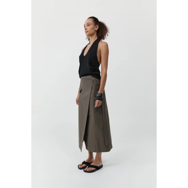 St. Agni Utility Wrap Skirt in Kalamata, view 4