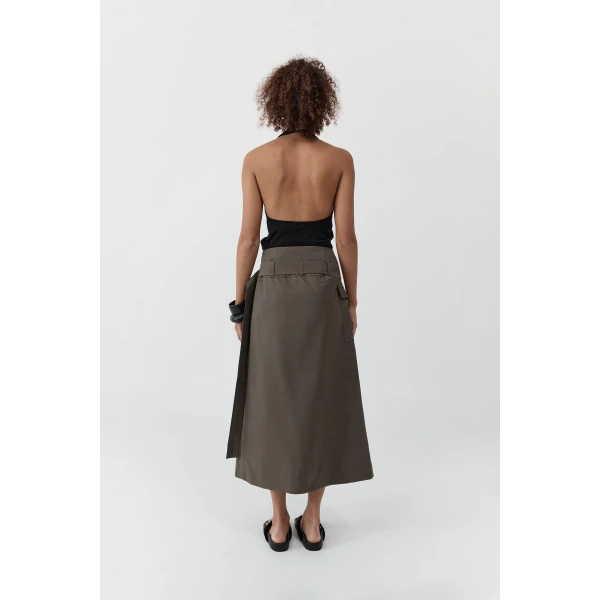St. Agni Utility Wrap Skirt in Kalamata, view 5