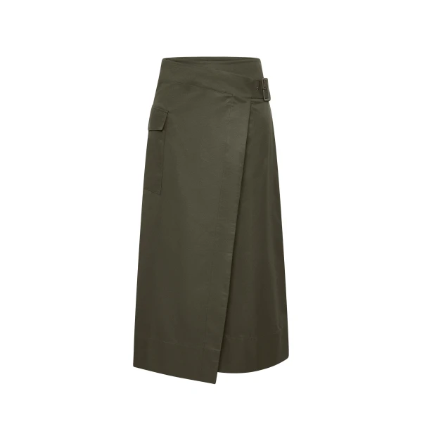 Utility Wrap Skirt in Kalamata