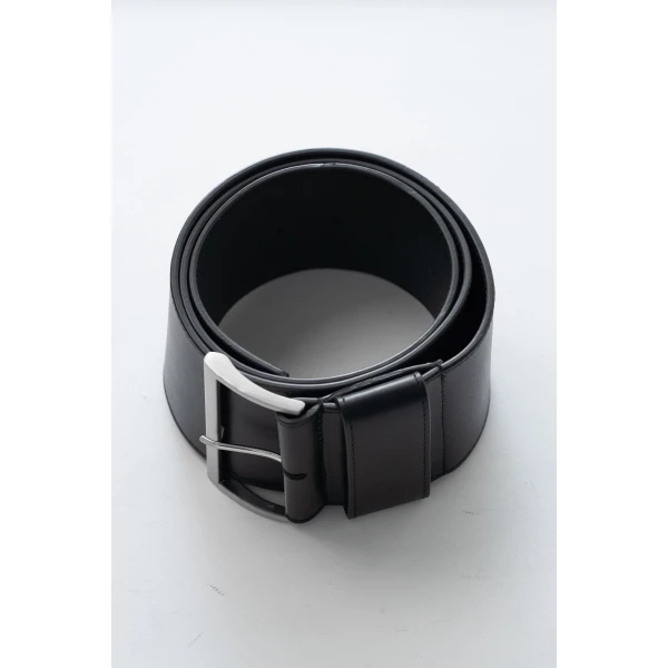 St. Agni Wide Classic Belt in Black, view 6