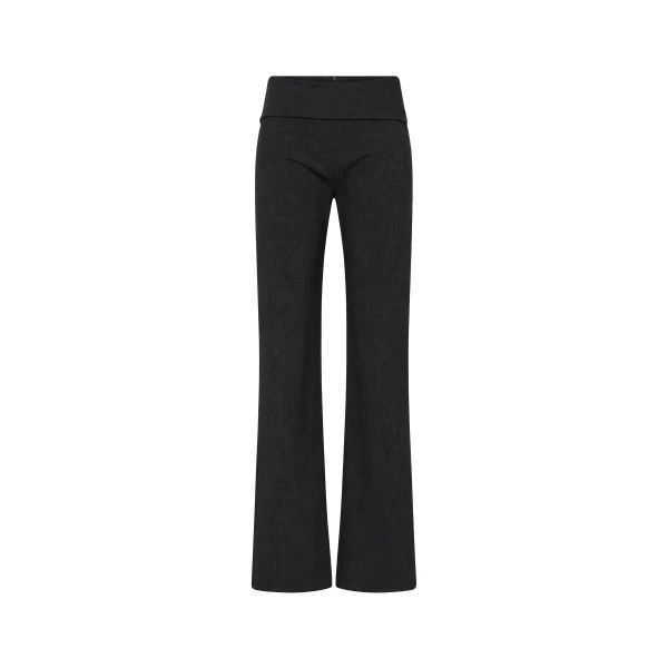 St. Agni Wool Blend Studio Pants in Dark Graphite