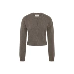 St. Agni Wool Cardigan in Taupe Melange