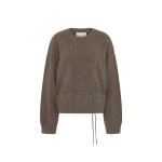 St. Agni Wool Crew Neck Jumper in Taupe Melange