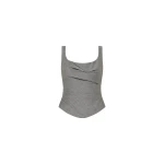 St. Agni Wool Draped Bodice in Cobblestone