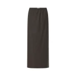 St. Agni Wool Everyday Skirt in Mulch
