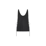 St. Agni Wool Rouleau Tie Top in Dark Graphite