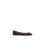 St. Agni Woven Bow Ballet Flat in Coffee Woven