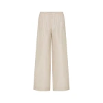 St. Agni Woven Check Relaxed Pants in Soft Ash