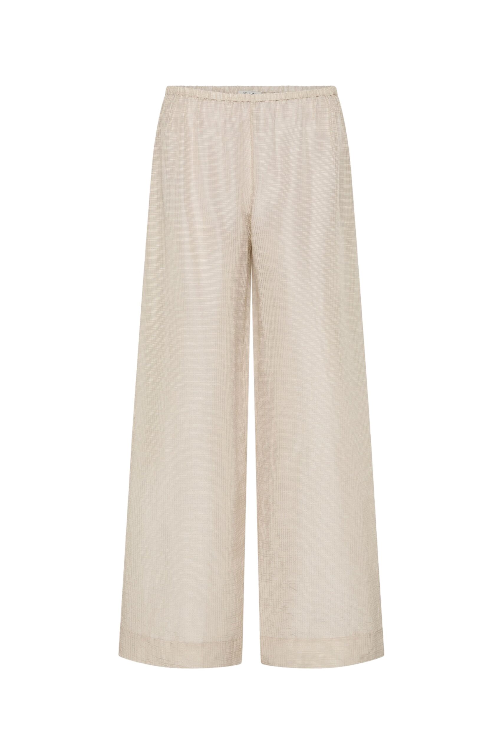 St. Agni Woven Check Relaxed Pants in Soft Ash | Pants | Coveti St. Agni Woven Check Relaxed Pants in Soft Ash