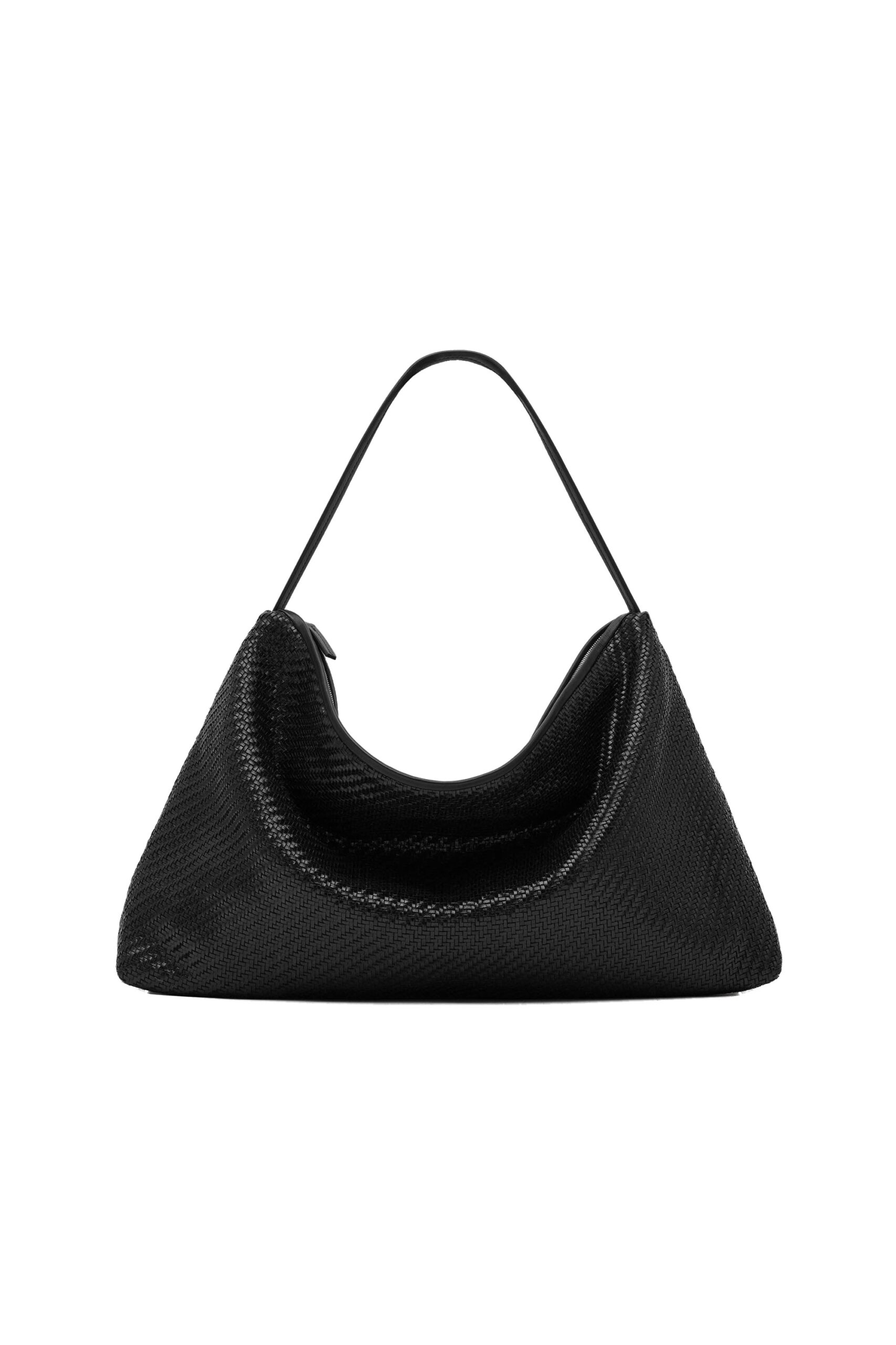 St. Agni Woven Hobo Bag in Black | Shoulder Bags | Coveti St. Agni Woven Hobo Bag in Black
