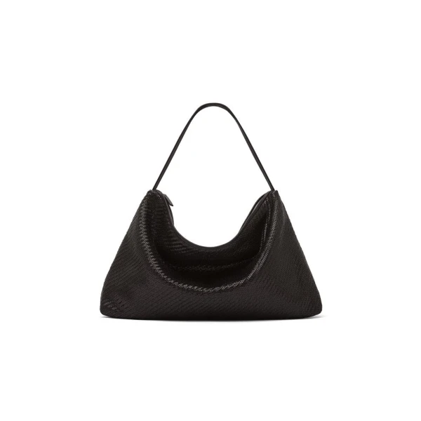 Woven Hobo Bag in Coffee