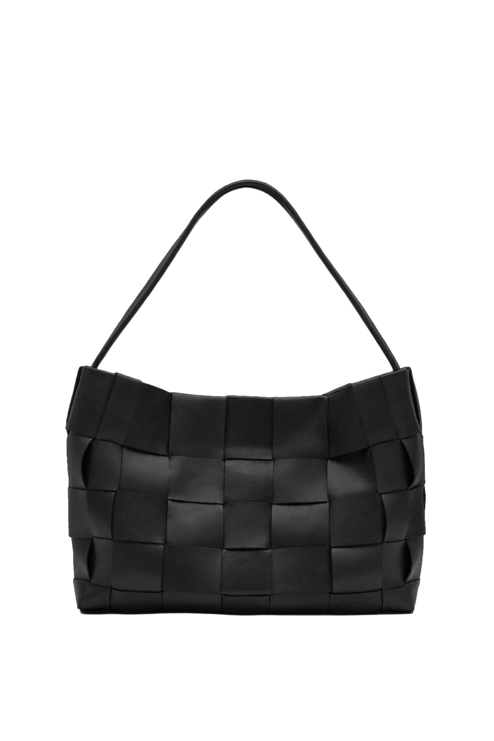 St. Agni Woven Large Tote in Black | Tote Bags | Coveti St. Agni Woven Large Tote in Black