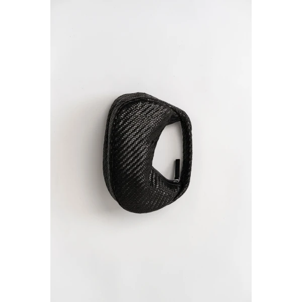 St. Agni Woven Mini Bon Bon Bag in Black, view 4
