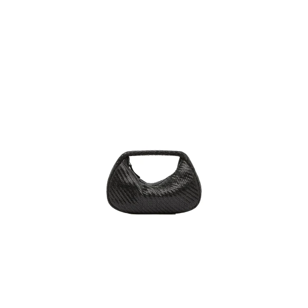 St. Agni Woven Mini Bon Bon Bag in Black