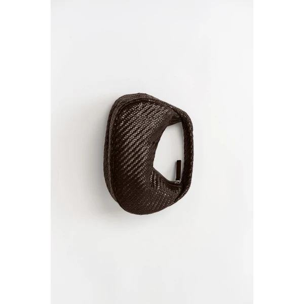St. Agni Woven Mini Bon Bon Bag in Coffee, view 6