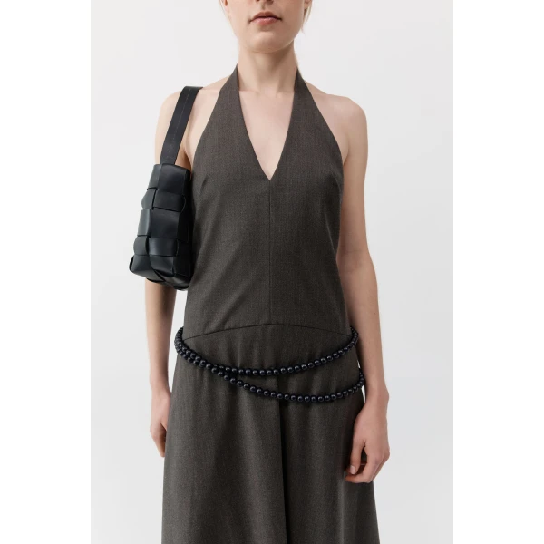 St. Agni Woven Mini Tote in Black, view 4