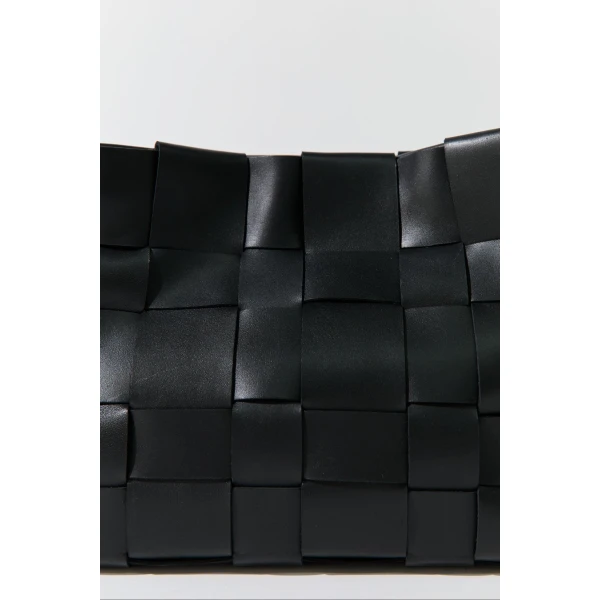 St. Agni Woven Mini Tote in Black, view 5