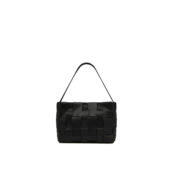 Woven Mini Tote in Black
