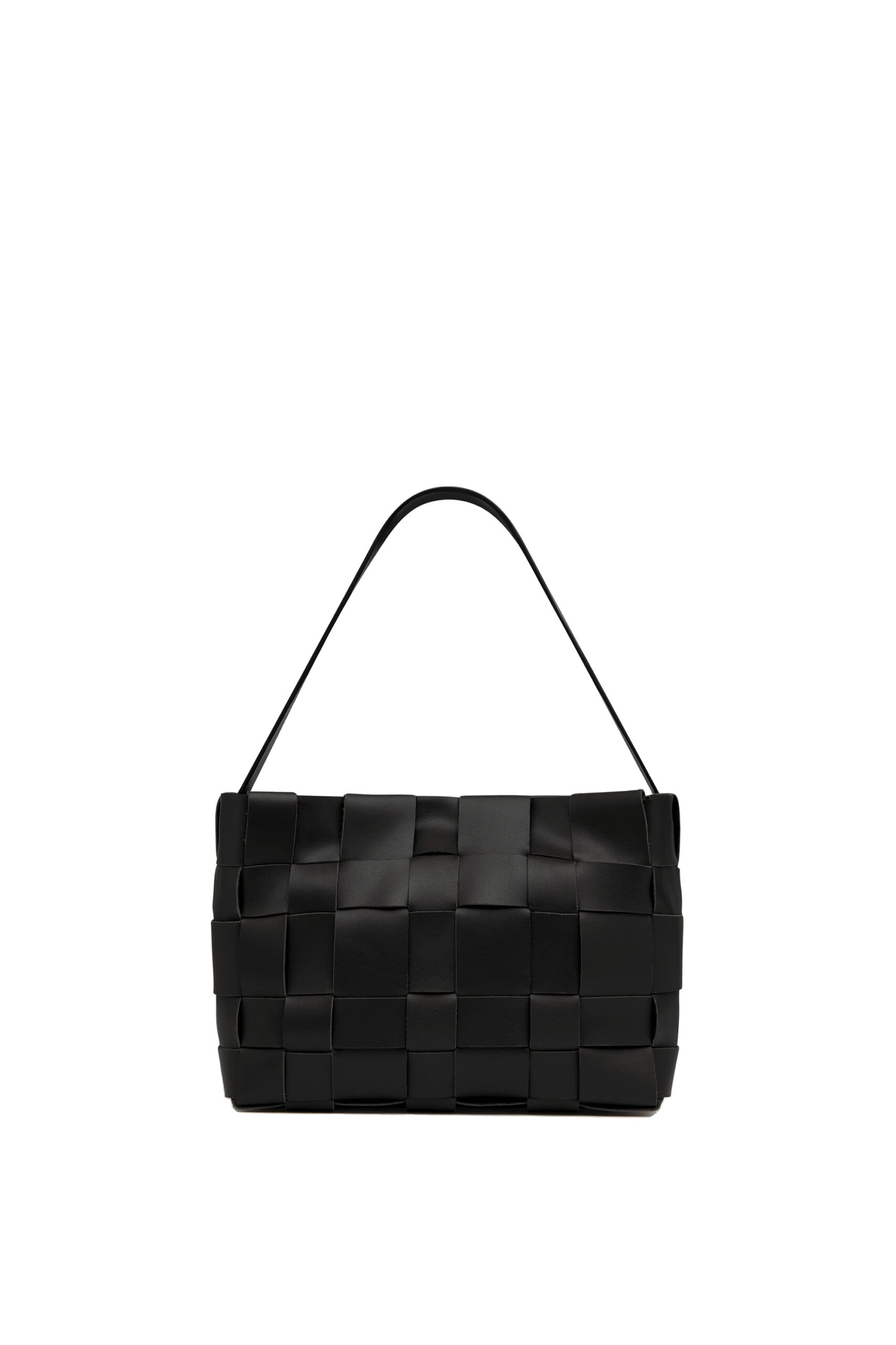St. Agni Woven Mini Tote in Black | Tote Bags | Coveti St. Agni Woven Mini Tote in Black