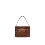St. Agni Woven Mini Tote in Chestnut