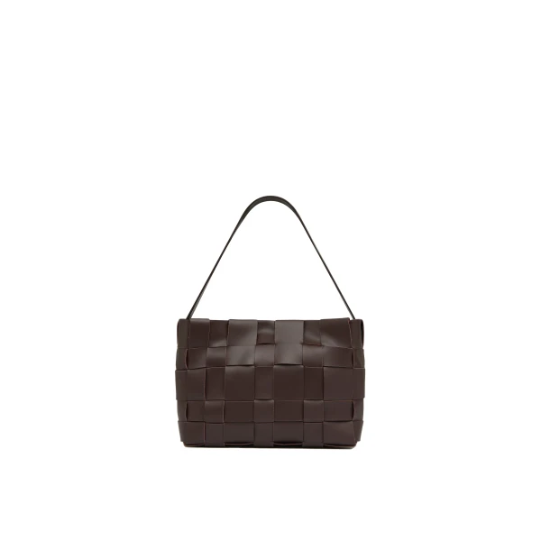 Woven Mini Tote in Chocolate