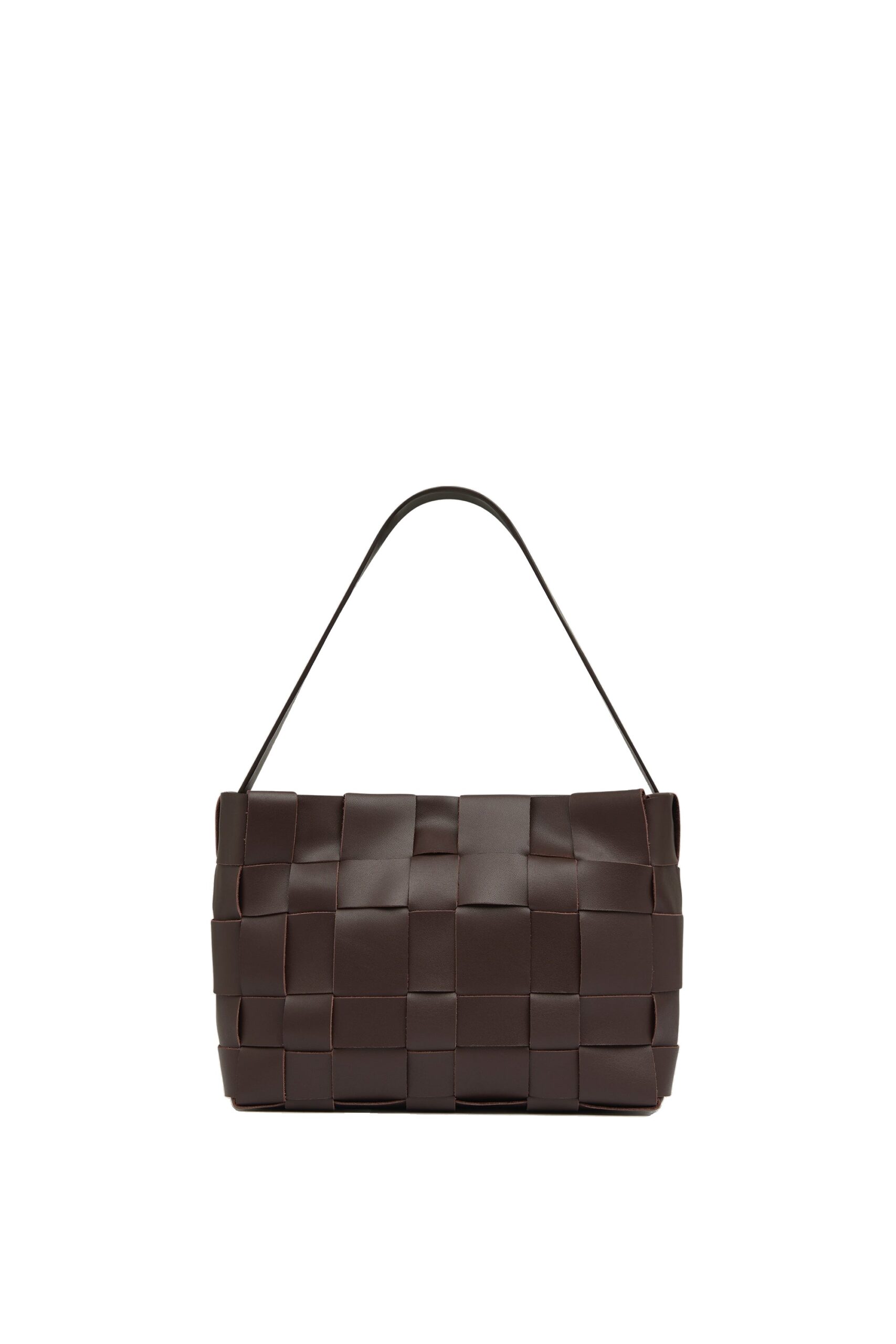 St. Agni Woven Mini Tote in Chocolate | Tote Bags | Coveti St. Agni Woven Mini Tote in Chocolate