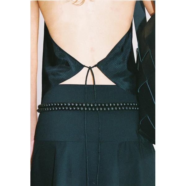 St. Agni x Vermeer Edna Belt in Black, view 4