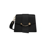 Strathberry Box Crescent in Black | Crossbody Bag