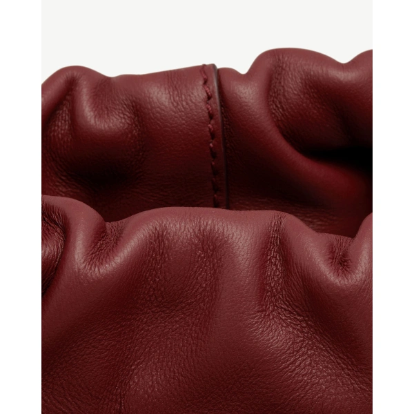 Strathberry Charlotte Midi Drawstring in Oxblood, view 9 | Shoulder Bag