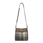 Strathberry Corda Bucket in Strathberry Tartan Taupe | Bucket Bag