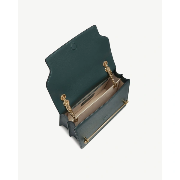 Strathberry East/West in Bottle Green, view 5 | Shoulder Bag