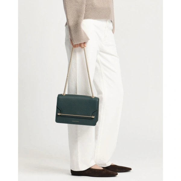 Strathberry East/West in Bottle Green, view 10 | Shoulder Bag