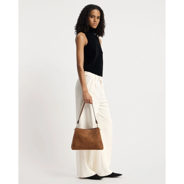 Strathberry Lana Hobo in Tan Suede, view 8 | Shoulder Bag
