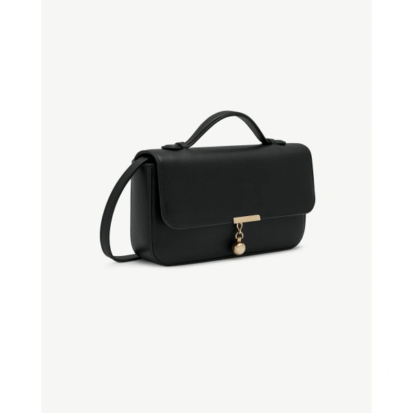 Strathberry Nocturn Clutch in Black, view 3 | Crossbody Bag