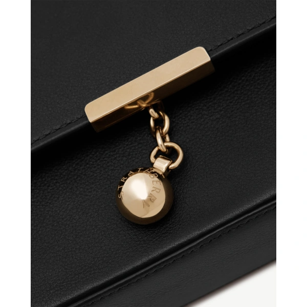 Strathberry Nocturn Clutch in Black, view 6 | Crossbody Bag
