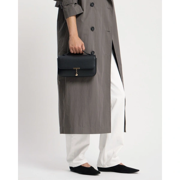 Strathberry Nocturn Clutch in Black, view 9 | Crossbody Bag