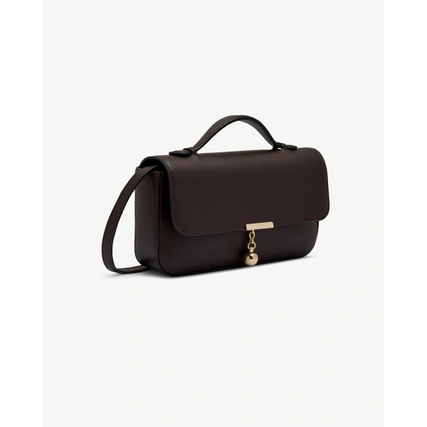 Strathberry Nocturn Clutch in Espresso, view 3 | Crossbody Bag