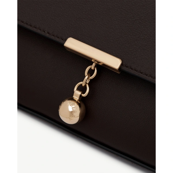 Strathberry Nocturn Clutch in Espresso, view 6 | Crossbody Bag