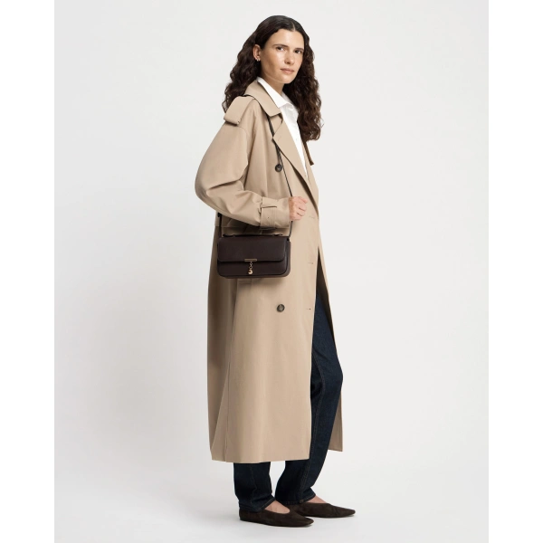 Strathberry Nocturn Clutch in Espresso, view 7 | Crossbody Bag