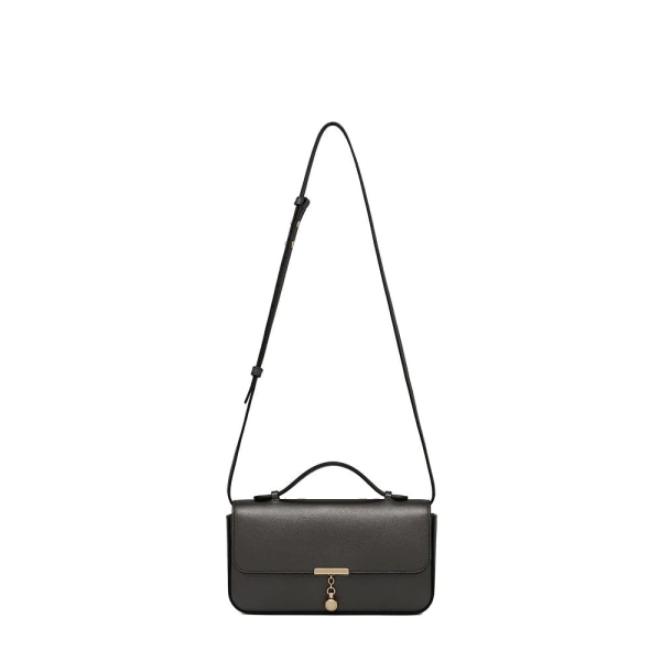 Nocturn Clutch in Metallic Anthracite Caviar