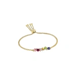Suzanne Kalan Amalfi Blend Rainbow Pulley Bracelet in 14K Yellow Gold | Fine Bracelets | Coveti