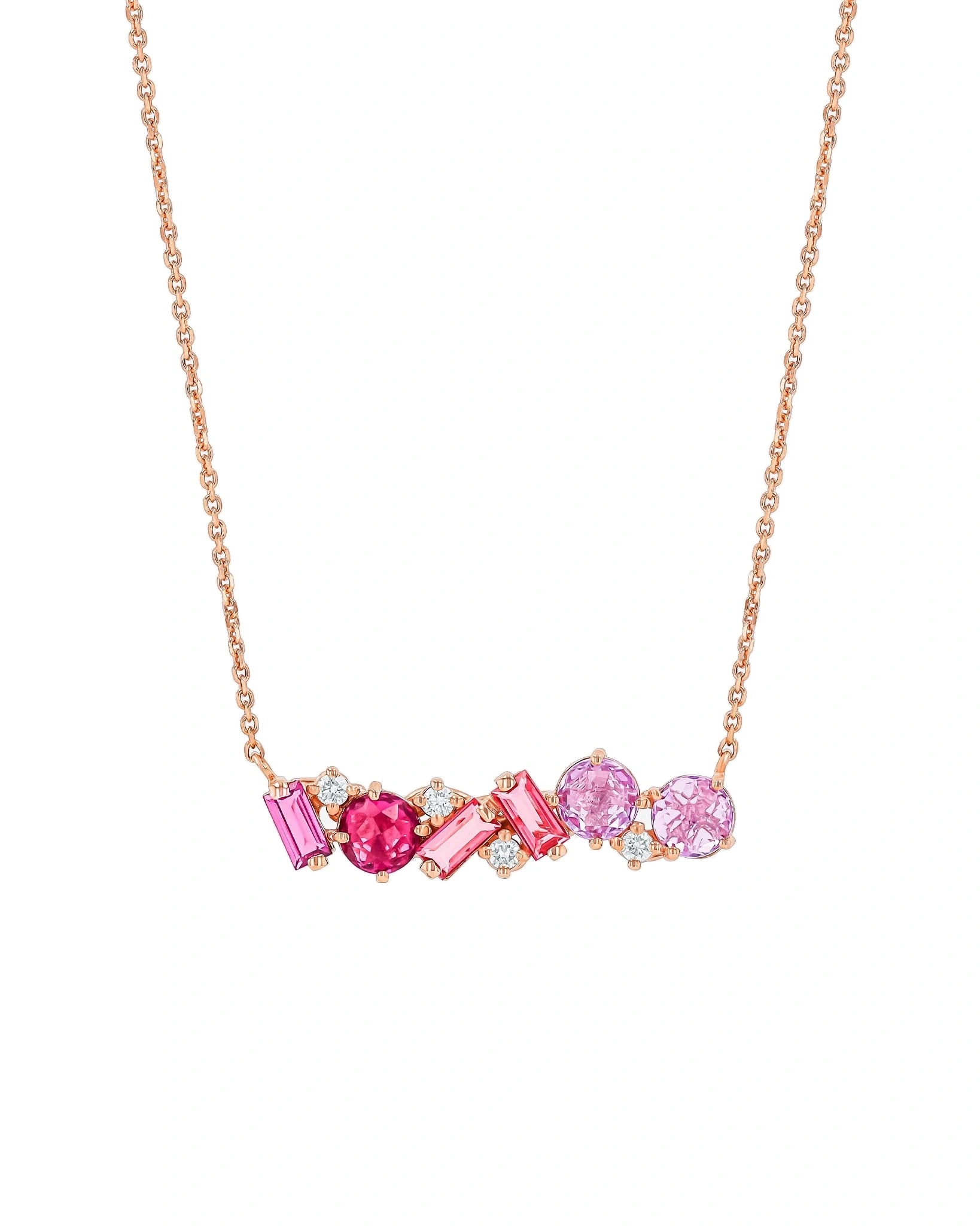 Suzanne Kalan Amalfi Blend Red Ombre Pendant in 14K Rose Gold Suzanne Kalan Amalfi Blend Red Ombre Pendant in 14K Rose Gold | Fine Necklaces | Coveti