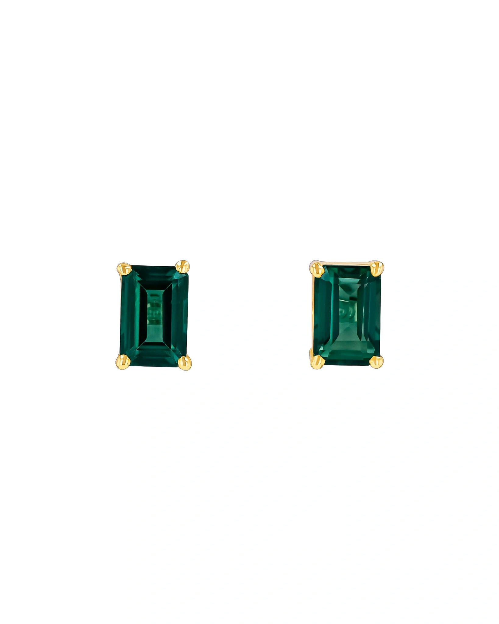 Suzanne Kalan Amalfi Emerald Cut Green Envy Topaz Studs in 14K Yellow Gold Suzanne Kalan Amalfi Emerald Cut Green Envy Topaz Studs in 14K Yellow Gold | Fine Earrings | Coveti
