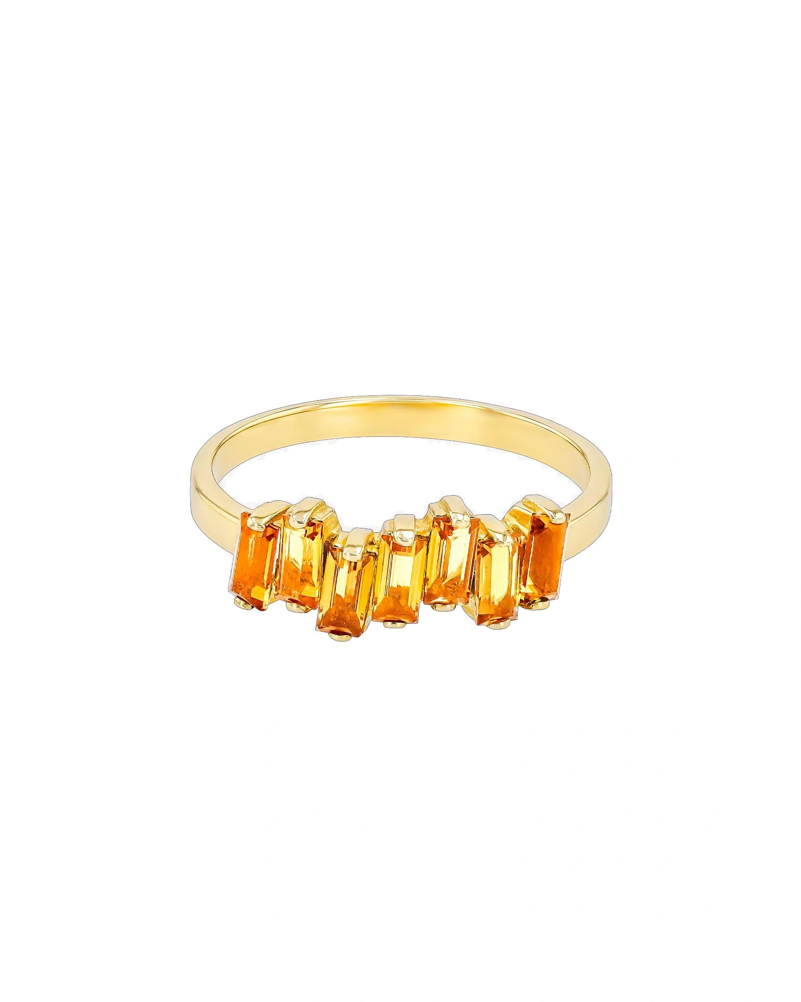 Suzanne Kalan Amalfi Half Band in 14K Yellow Gold, Citrine Suzanne Kalan Amalfi Half Band in 14K Yellow Gold, Citrine | Fine Rings | Coveti